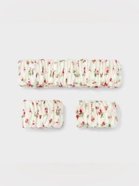 🌸 Self Care Spa Set – Headband + Wristbands in Ivory 🌸